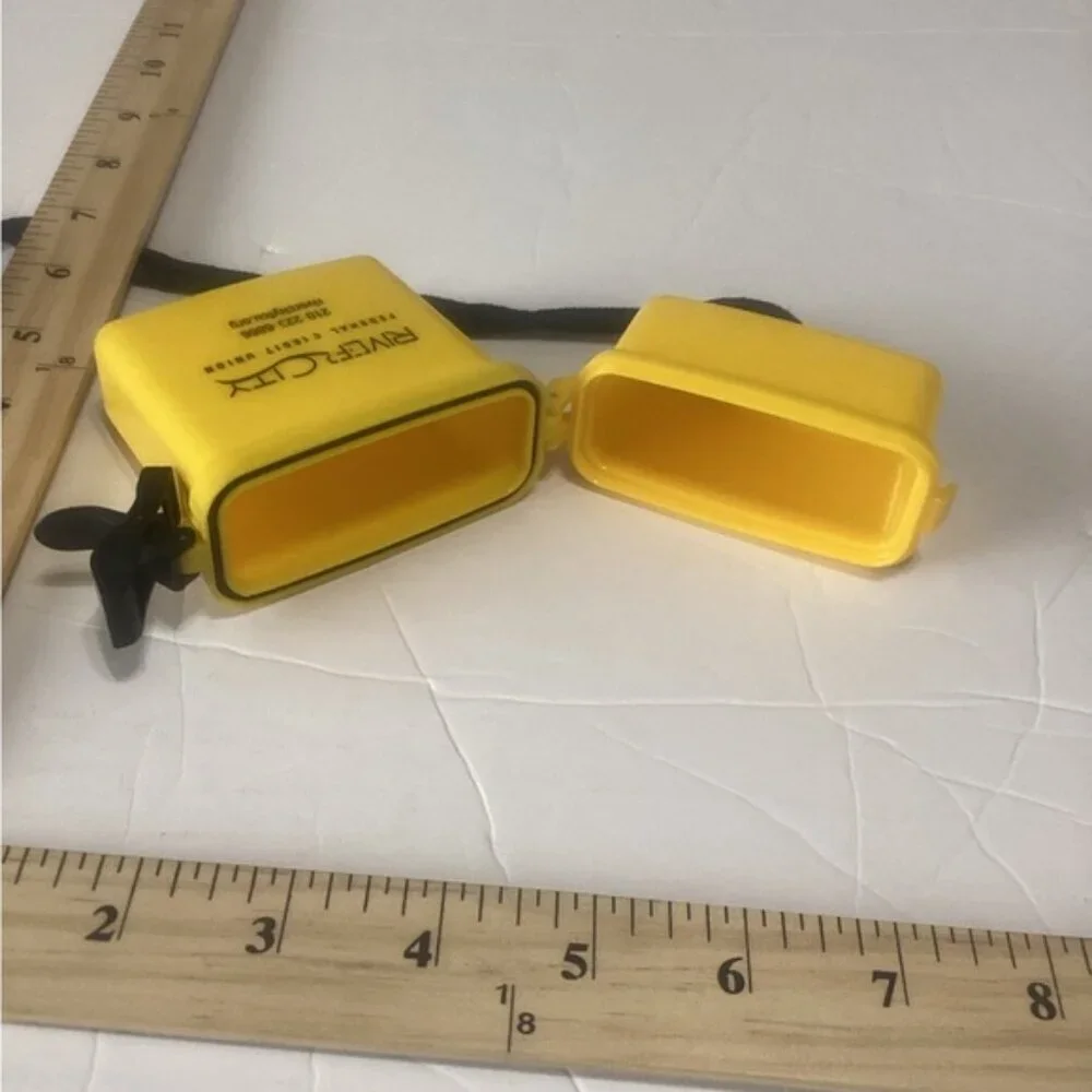 Yellow Waterproof Case with Lanyard